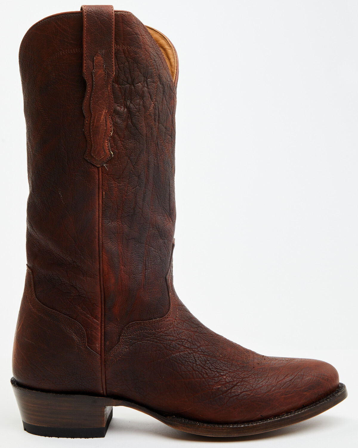 Image #2 - El Dorado Men's Sammy Western Boots - Round Toe, Cognac, hi-res