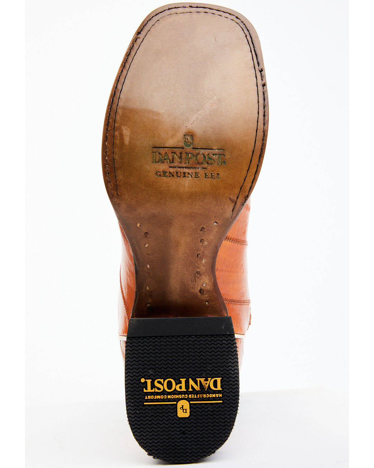 Image #7 - Dan Post Men's Camel Eel Exotic Western Boots - Broad Square Toe, Multi, hi-res