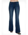 Cowgirl Tuff Women's Dark Wash Just Tuff Trousers, Indigo, hi-res