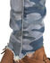 Image #7 - Tractr Women's High Rise Camo Skinny Jeans , Indigo, hi-res