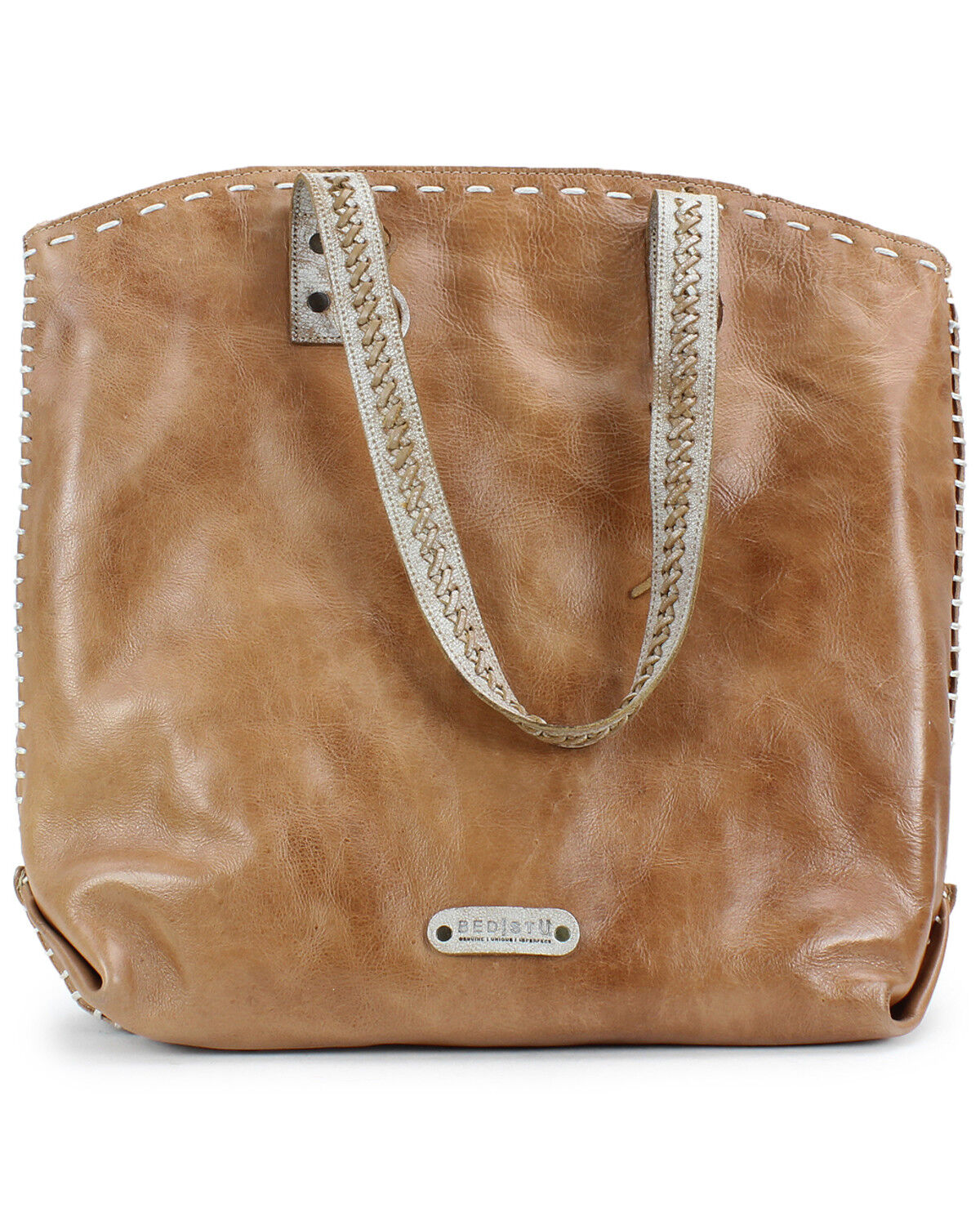 Image #3 - Bed Stu Women's Barra II Tote Bag, Distressed Brown, hi-res
