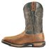 Rocky Men's Long Range Waterproof Pull On Work Boots - Broad Square Toe, Brown, hi-res