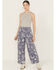 Image #1 - Free People Women's Seaside Rodeo Time Wide Leg Pants, Blue, hi-res