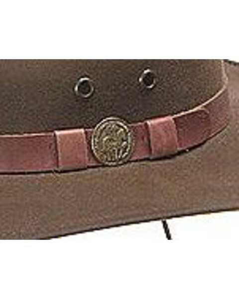Image #2 - Outback Trading Co Men's Kodiak Oilskin Sun Hat, Brown, hi-res