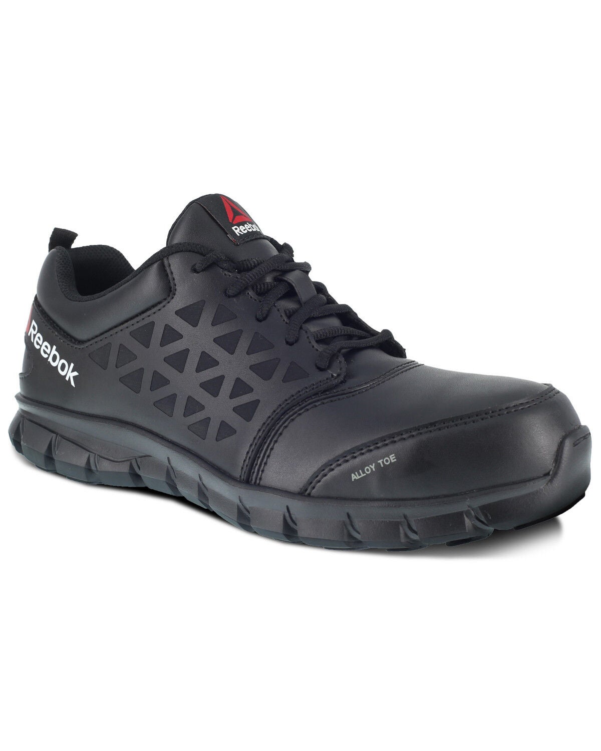 Reebok Men's Sublite Cushion Work Shoes - Alloy Toe, Black, hi-res
