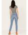 Image #3 - Rolla's Women's Medium Wash High Rise Cyprus Dusters Straight Jeans, Medium Wash, hi-res
