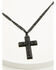 Image #3 - Cody James Men's Matte Cross Necklace, Black, hi-res