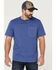 Image #1 - Brothers and Sons Men's Solid Basic Short Sleeve Pocket T-Shirt, Blue, hi-res