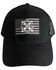 Image #3 - Howitzer Men's Circle Logo Flag Patch Mesh Back Trucker Cap, Black, hi-res