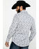 Image #2 - Rock & Roll Denim Men's Crinkle Washed Print Long Sleeve Western Shirt, White, hi-res