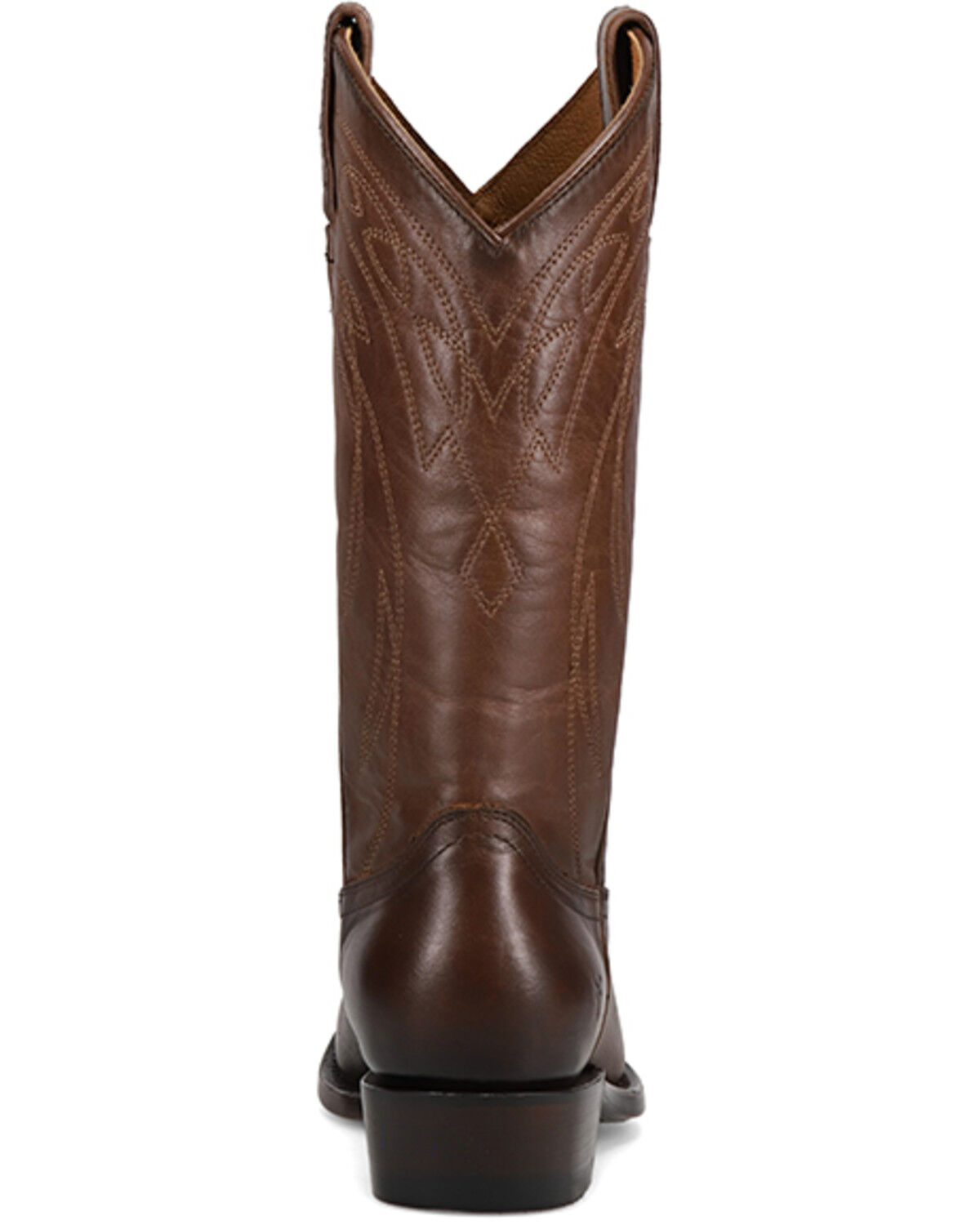 Image #5 - Frye Women's Billy Pull-On Deco Stitch Western Boots - Round Toe, Brown, hi-res
