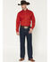 Image #1 - Wrangler Men's 14MWZ Cowboy Cut&reg; Dark Wash Flannel Lined Straight Stretch Denim Jeans, Dark Wash, hi-res