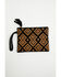 Image #2 - Avondayle Women's Geo Print Leather Clutch, Black, hi-res