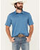 Image #1 - Wrangler Men's Solid Short Sleeve Performance Polo, Blue, hi-res