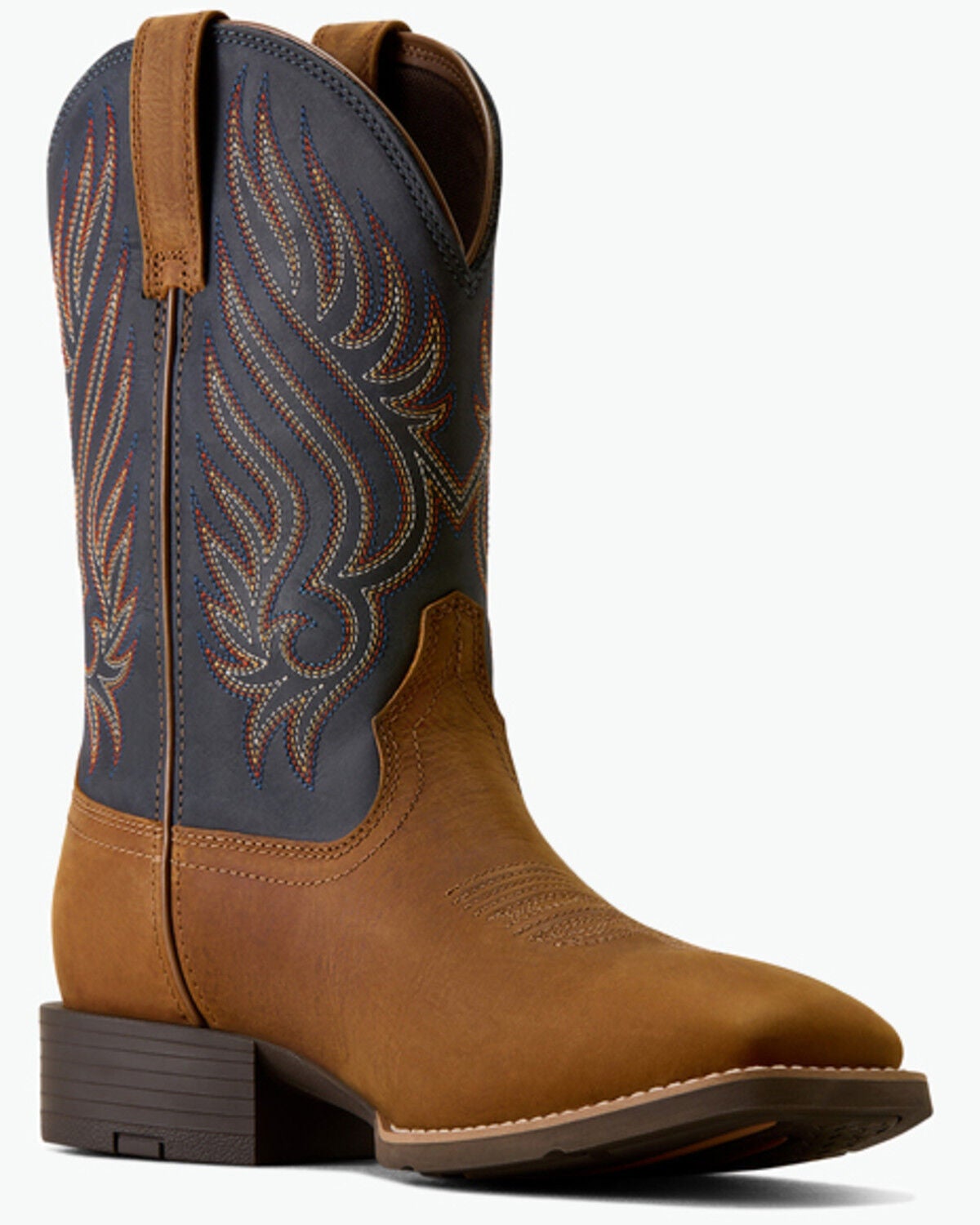 Ariat Men's Sport Riggs Waterproof Performance Western Boots - Broad Square Toe, Brown, hi-res
