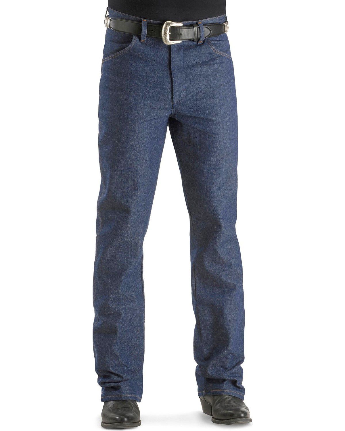 Image #2 - Wrangler 945 Cowboy Cut Rigid Regular Fit Jeans - Big & Tall, Indigo, hi-res
