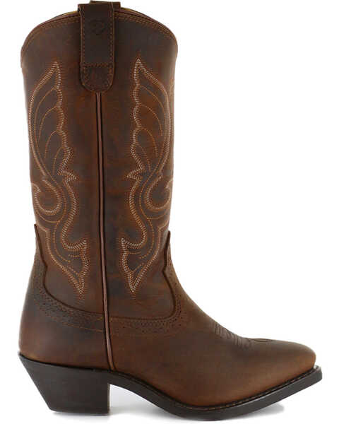 Image #8 - Shyanne Women's Donna Embroidered Leather Western Boots - Medium Toe, Brown, hi-res