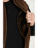 Image #3 - Brothers and Sons Men's Solid Baby Twill CC Zip-Front Vest , Brown, hi-res