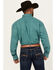 Image #4 - George Strait by Wrangler Men's Paisley Print Long Sleeve Button-Down Stretch Western Shirt - Big, Turquoise, hi-res