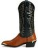 Image #3 - Laredo Men's Lizard Print Western Boots - Snip Toe, Peanut, hi-res