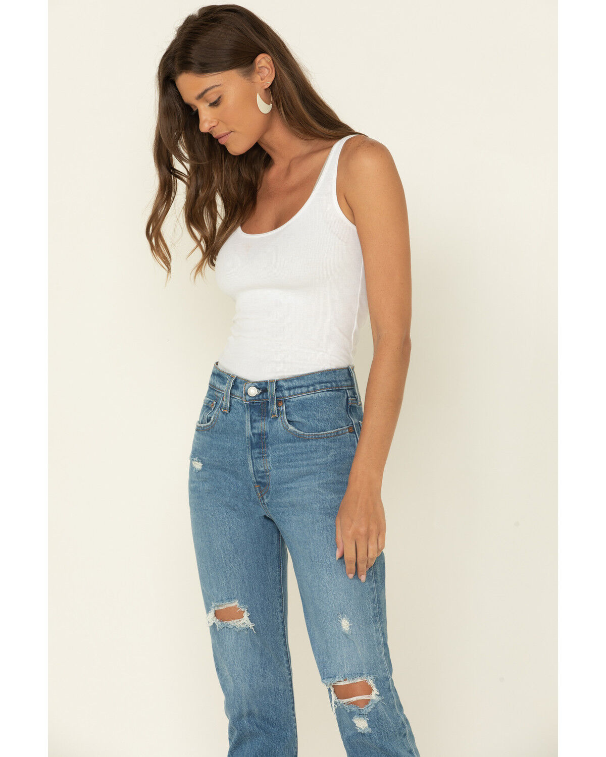 501 original cropped jeans