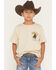 Image #2 - Riot Society Boys' Rodeo Legend Short Sleeve Graphic T-Shirt, Sand, hi-res