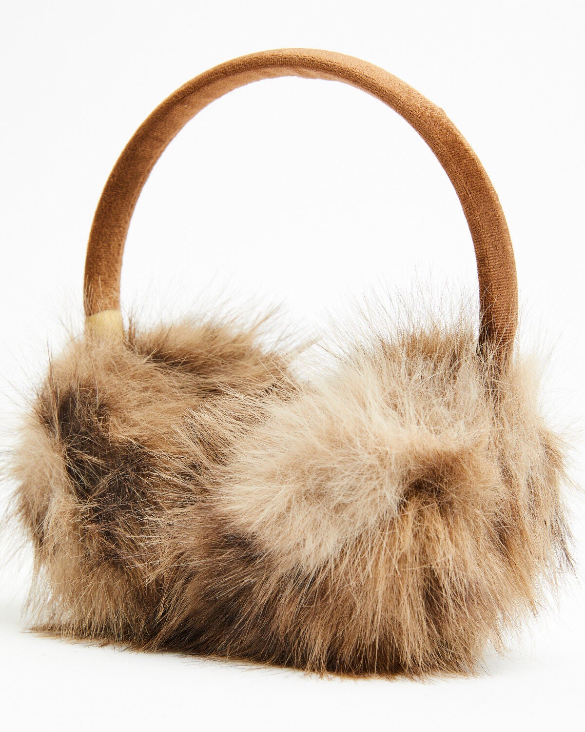 Shyanne Women's Leopard Print Faux Fur Ear Warmer, Brown, hi-res