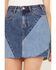 Image #4 - Rock & Roll Denim Medium Wash Patch Denim Skirt, Blue, hi-res