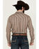 Image #4 - Gibson Men's Show Downer Floral Striped Long Sleeve Snap Western Shirt, Brown, hi-res