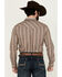 Image #4 - Gibson Men's Show Downer Floral Striped Long Sleeve Snap Western Shirt , Brown, hi-res