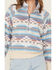 Image #3 - Shyanne Women's Southwestern Print Half Zip Pullover, Medium Blue, hi-res