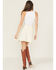 Image #3 - Rock & Roll Denim Women's Boot Stitch Embroidered Mini Skirt, Natural, hi-res