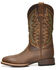 Image #2 - Ariat Men's VentTEK Ultra Quickdraw Western Performance Boots - Broad Square Toe, Brown, hi-res
