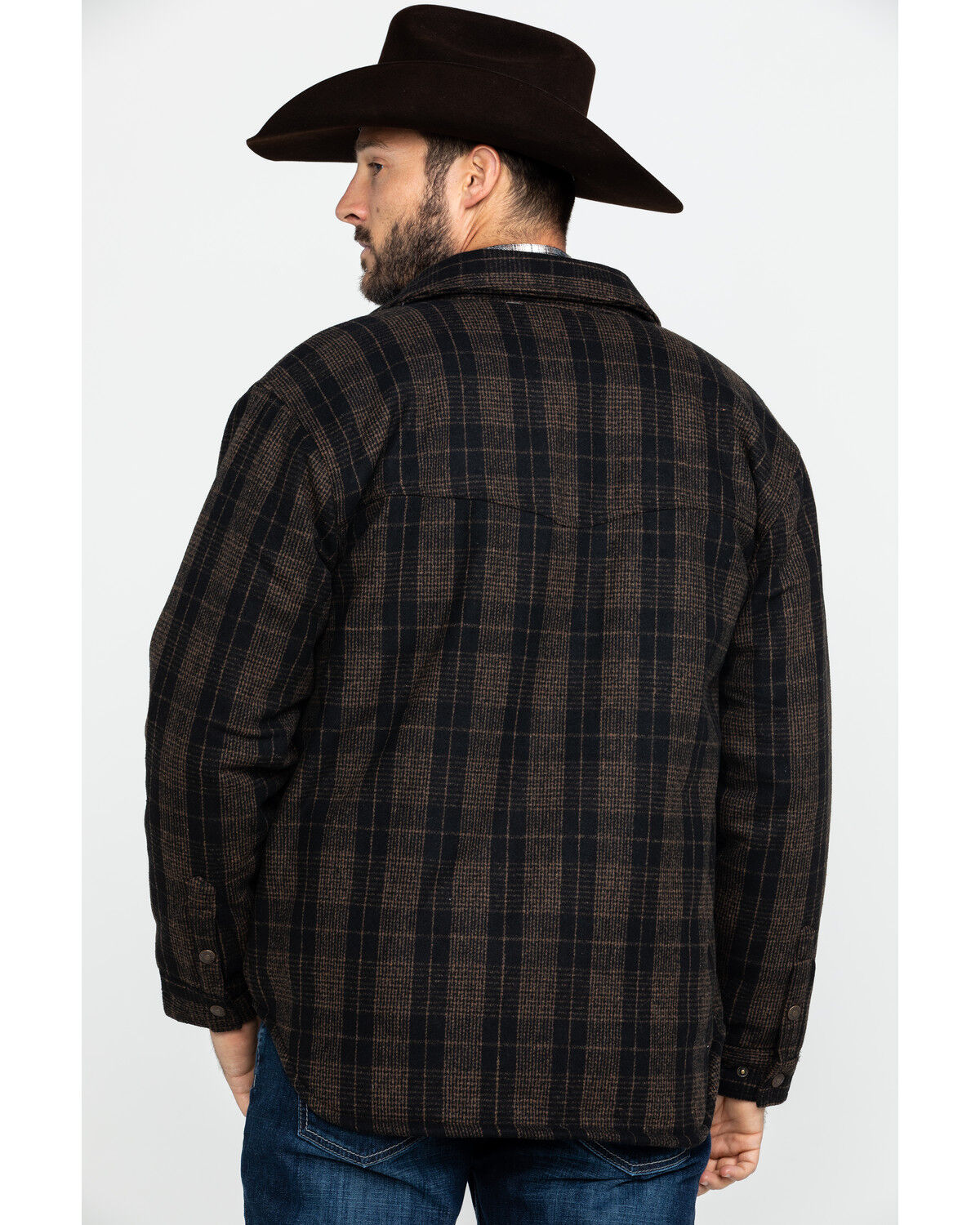 Image #2 - Outback Trading Co Men's Harrison Snap-Front Jacket, Brown, hi-res