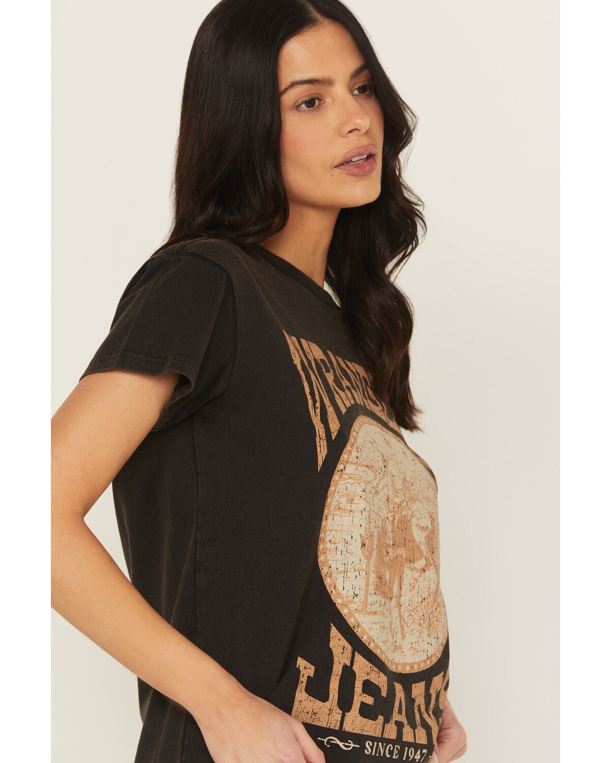 Image #2 - Wrangler Retro Women's Logo Horse Short Sleeve Graphic Tee, Black, hi-res
