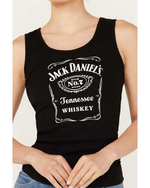 Image #3 - Changes Women's Jack Daniels Whiskey Tank, Black, hi-res