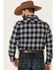 Image #4 - Pendleton Men's Check Plaid Button-Down Long Sleeve Western Flannel Shirt, Blue, hi-res