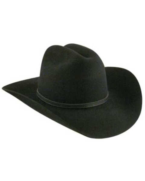 Image #2 - Bailey Wichita 2X Felt Cowboy Hat, Black, hi-res