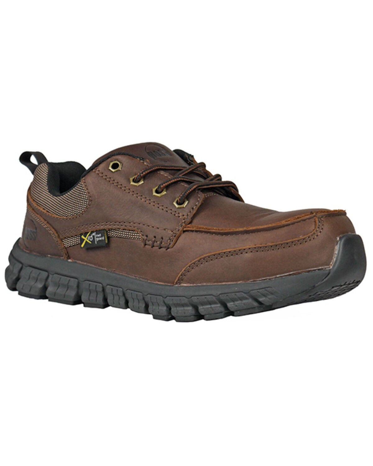 Hoss Men's Stepper Ultra Light Work Shoes - Composite Toe, Brown, hi-res