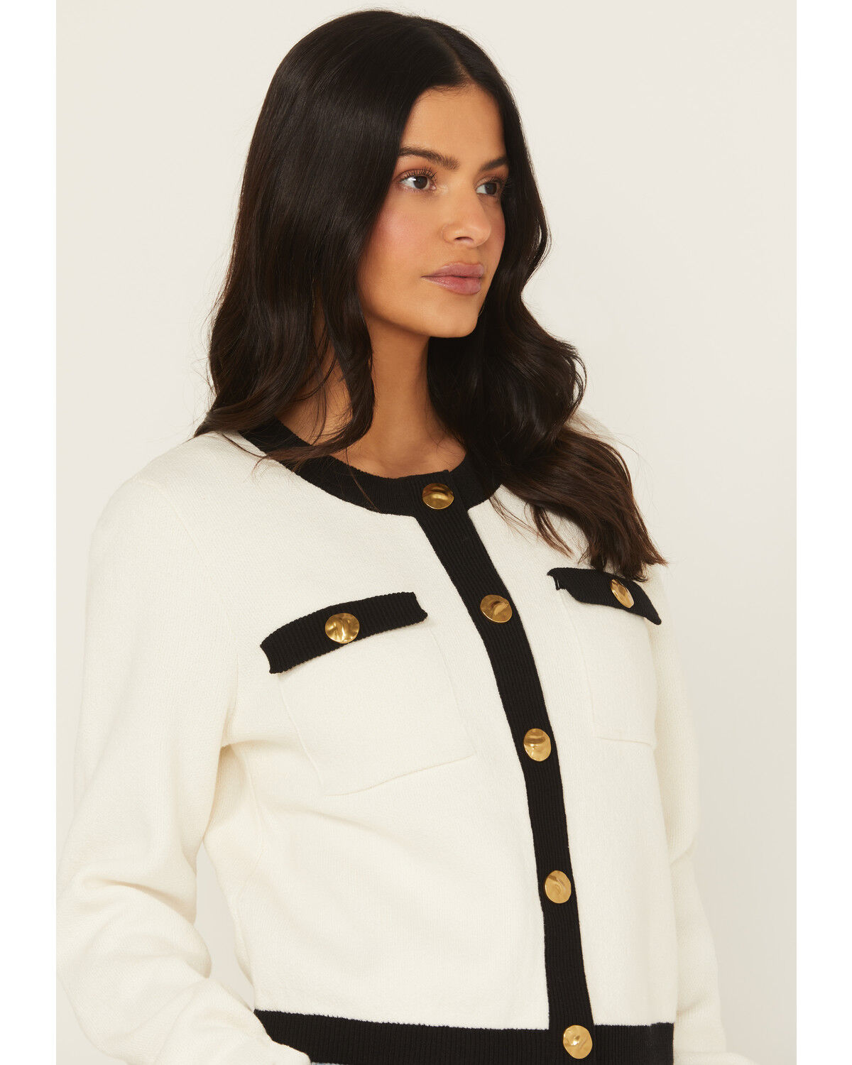 Image #3 - Show Me Your Mumu Women's Kit Long Sleeve Button-Down Cardigan, Cream, hi-res