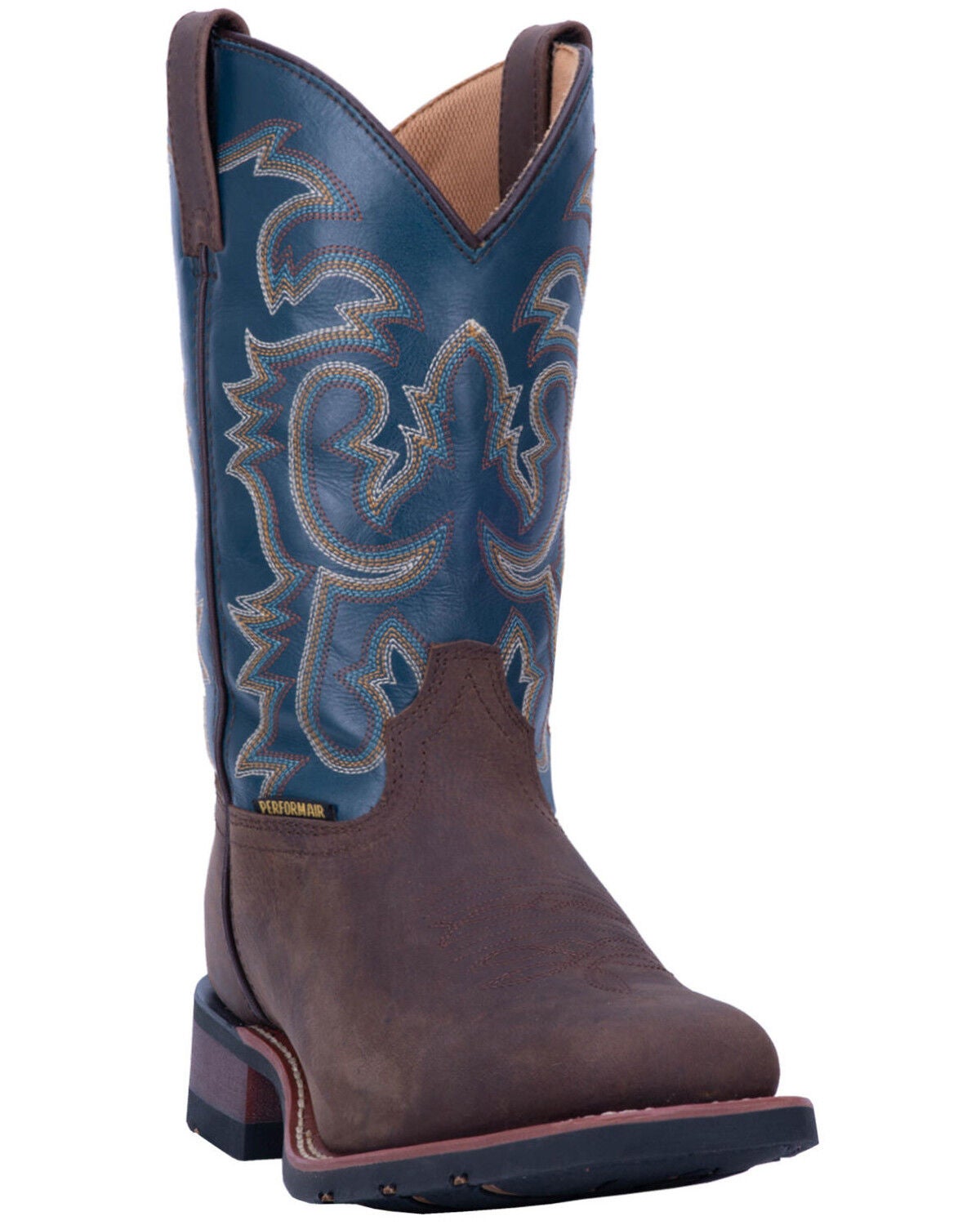 Laredo Men's Hamilton Western Boots - Broad Square Toe, Tan, hi-res