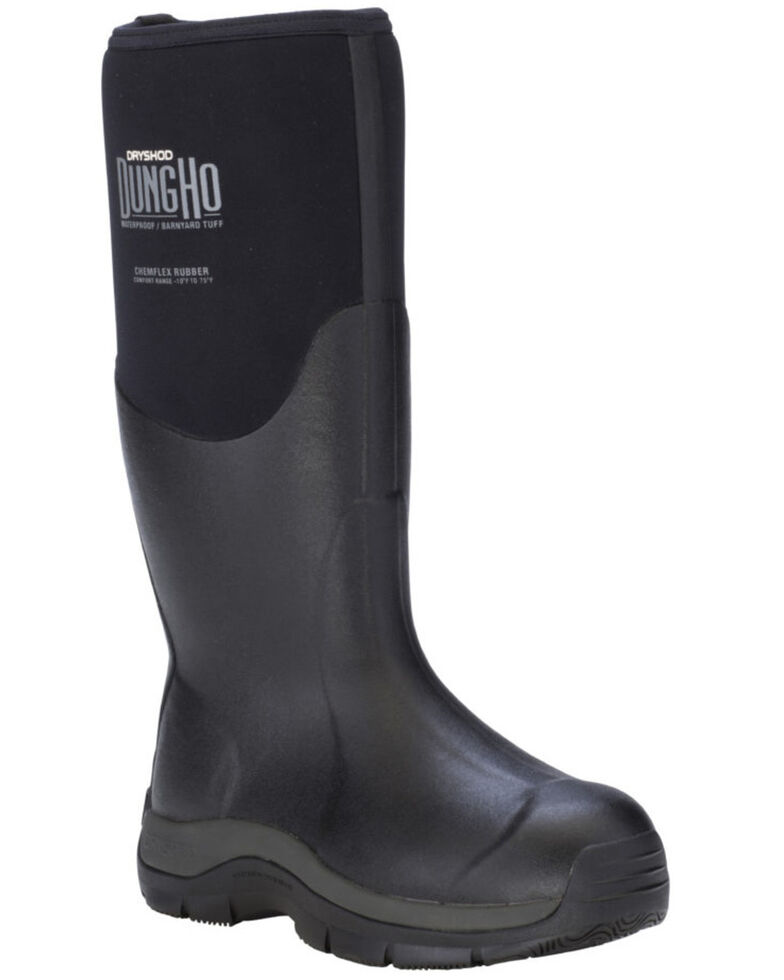 Dryshod Men's Dungho Barnyard Tough Boots, Black, hi-res
