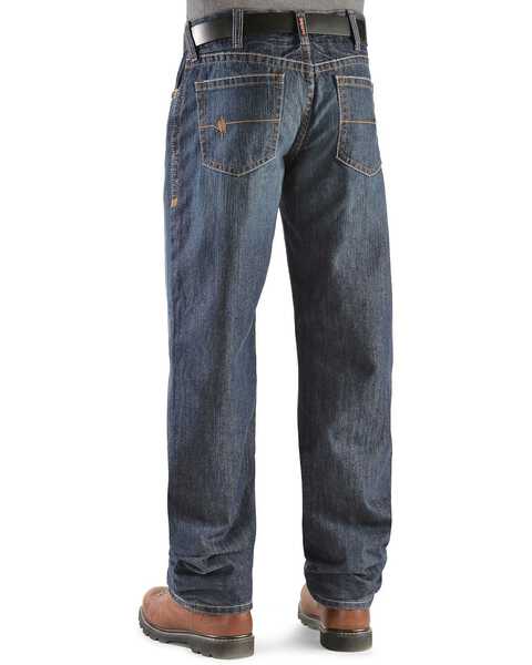Image #1 - Ariat Men's FR M3 Loose Basic Stackable Straight Work Jeans, Denim, hi-res
