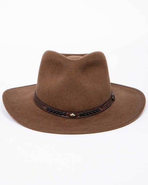 Image #2 - Dorfman Men's Durango 6X Felt Western Fashion Hat, Pecan, hi-res