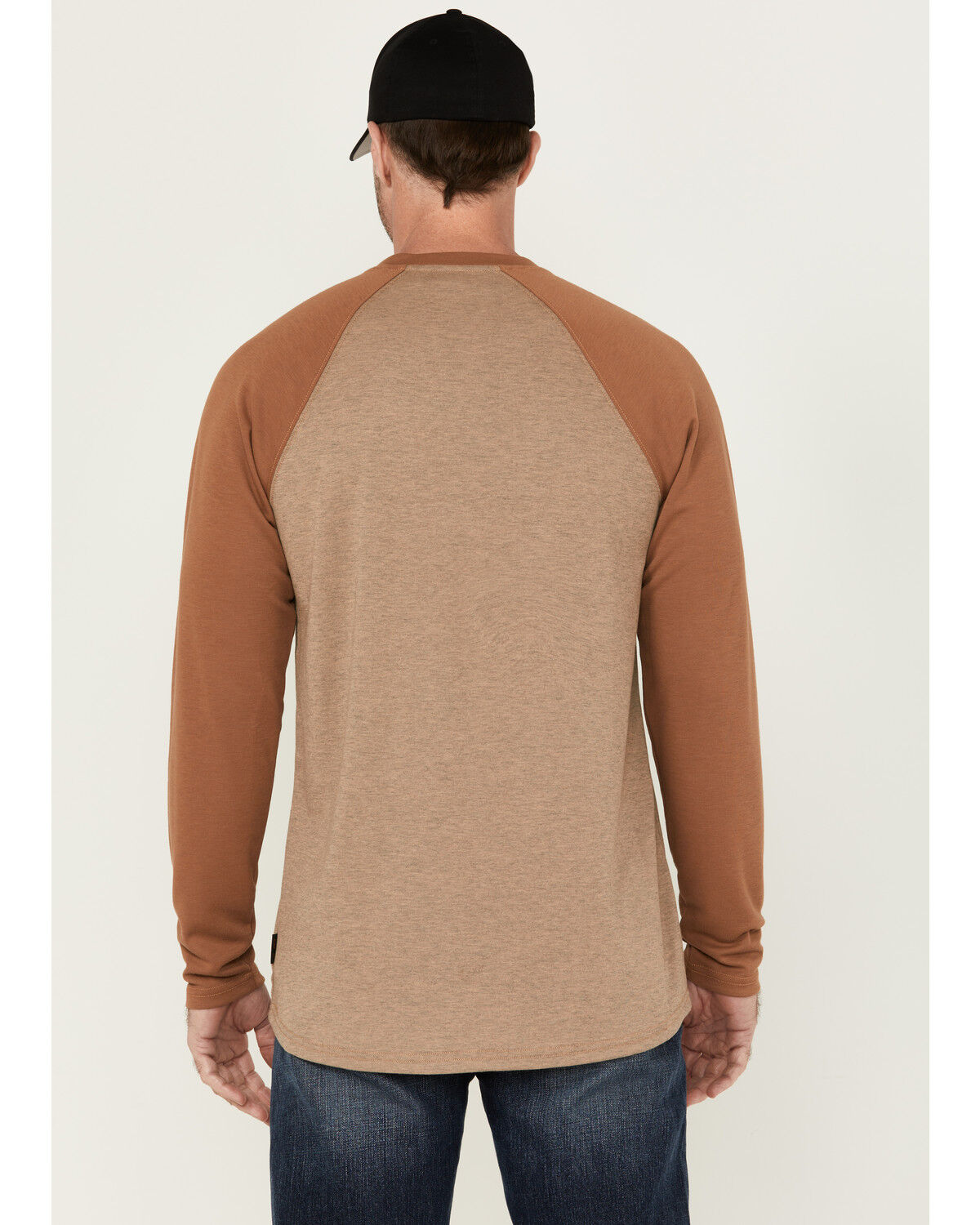 Image #4 - Cody James Men's FR Bronze Raglan Long Sleeve Henley Work Shirt, Bronze, hi-res