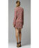 Glam Women's Rust Floral Cut Out Trapeze Dress , Rust Copper, hi-res