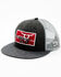 Image #1 - RopeSmart Men's Classic Patch Mesh-Back Trucker Cap, Black, hi-res
