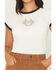 Image #3 - Levi's Women's Horseshoe Short Sleeve Graphic Ringer Tee, White, hi-res