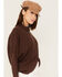 Image #2 - Revel Women's Mockneck Wrap Sweater, Brown, hi-res