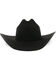 Image #2 - Rodeo King Low Rodeo 7X Felt Cowboy Hat, Black, hi-res